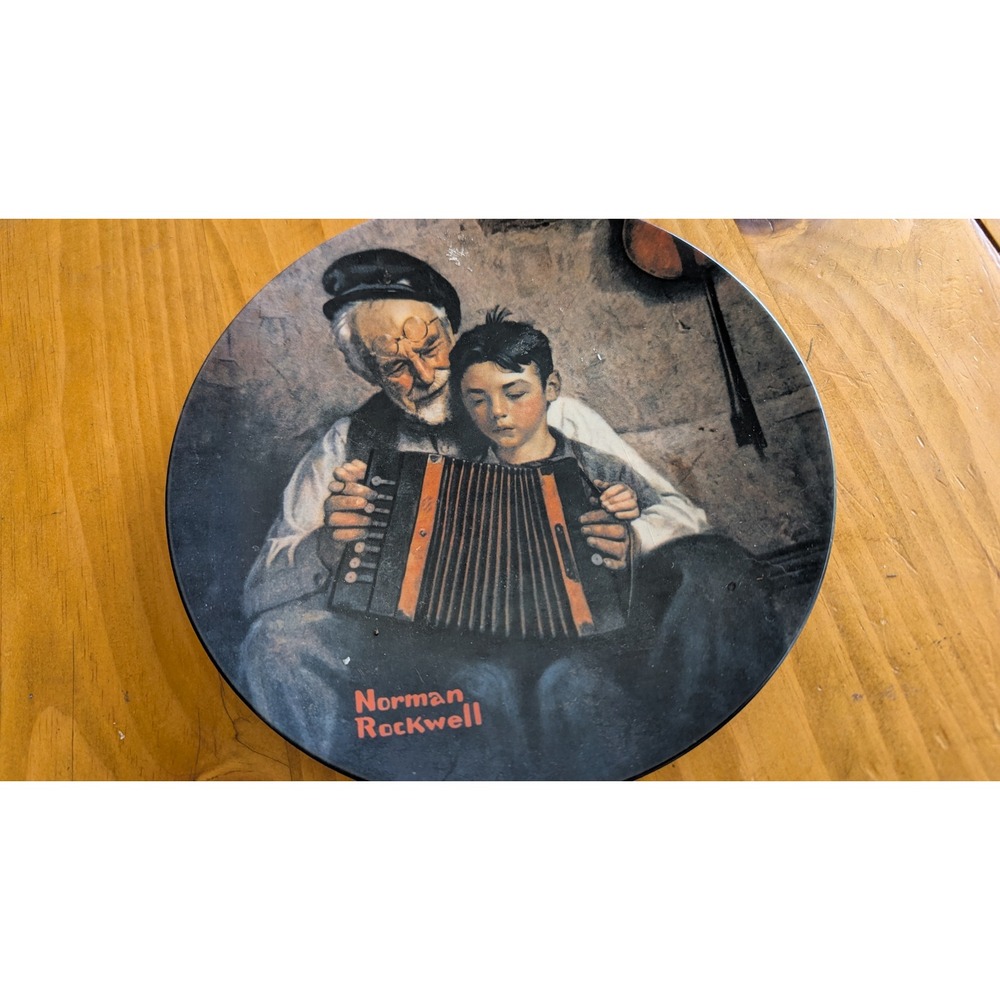 Norman Rockwell The Music Maker Plate Edwin M Knowles 1981 Heritage Collection